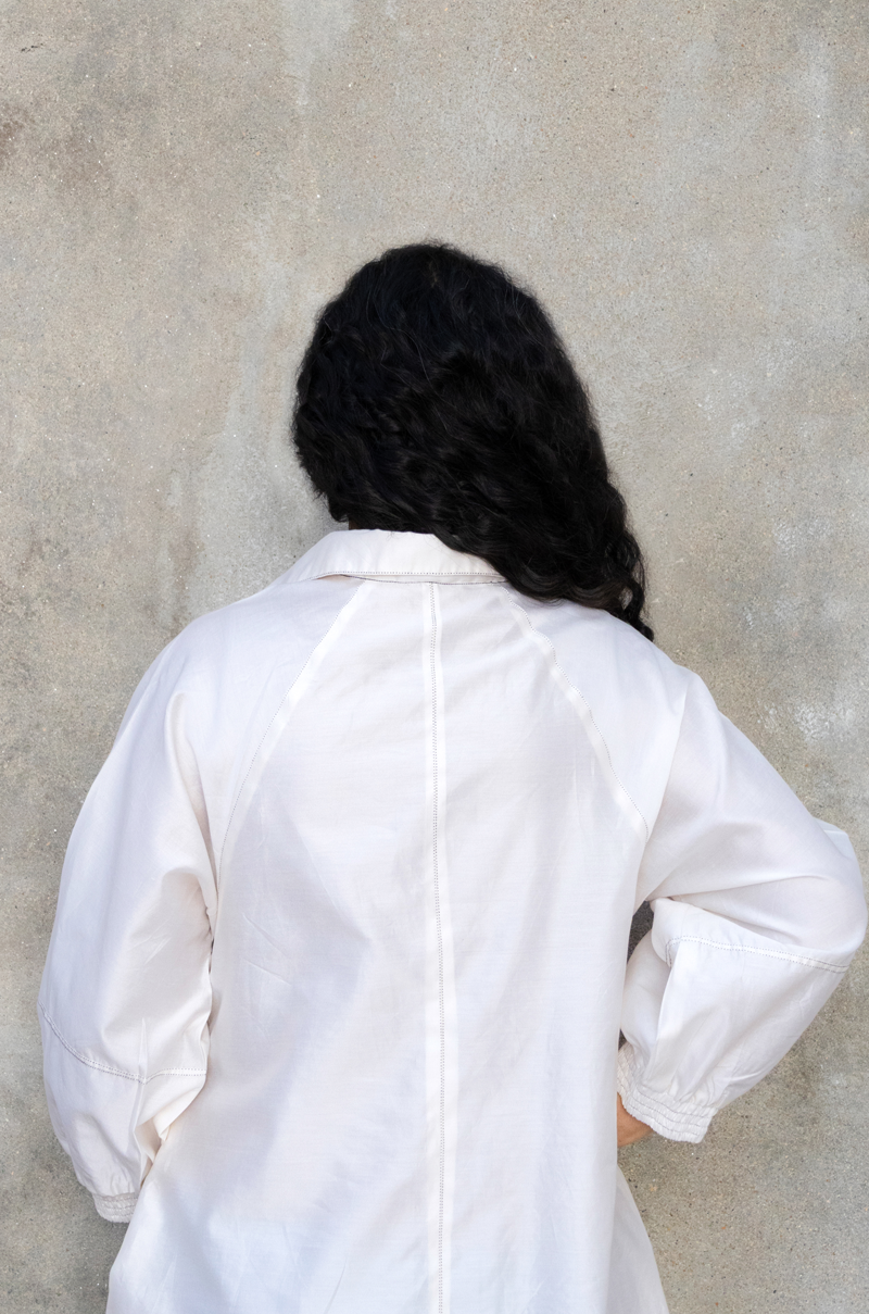 IVORY SHIRT DRESS